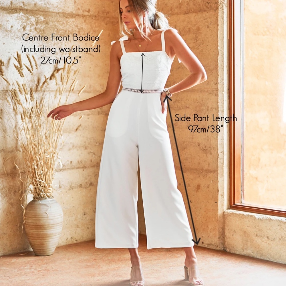 Two Sisters Jaus Beryl White Jumpsuit